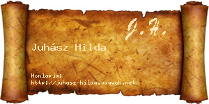 Juhász Hilda névjegykártya